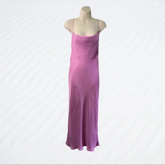 NWT Zara MIDI Satin effect slip dress Size XS - Picture 9 of 9